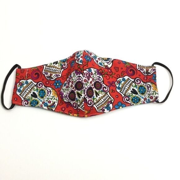 ‎2/$15 - Skeleton Mask, Face Mask, Red Sugar Skulls, Filti Filter - Picture 3 of 15